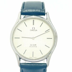 【1円スタート】OMEGA オメガ デビル SS シルバー文字盤 プッシュ式 クオーツ メンズ腕時計 ジャンク 272974