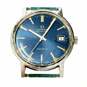 【1円スタート】【訳あり品】OMEGA オメガ ジュネーブ SS ネイビー文字盤 自動巻き メンズ腕時計 277131