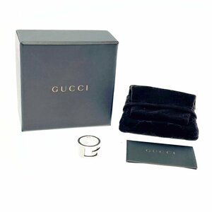 【1円スタート】【箱付き】GUCCI グッチ シルバー ブランデッドG 11.3g 925刻印 指輪 リング 274639