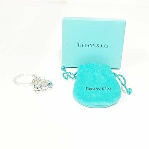 [1 jpy start ][ box attaching ]TIFFANY&Co. Tiffany silver cat motif .. cat cat 28.3g 925 stamp key holder 275727