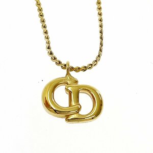 [1 иен старт ]Christian Dior Christian Dior GP CD Logo Gold колье 274772