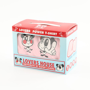 1999年発売 LOVERS HOUSE ラバーズハウス LOVERS POWER T-SHIRT SPECIAL BOX 1999 ピンク