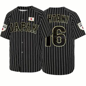 大谷翔平　野球ユニホームS 背番号 16 日本代表 ブラック