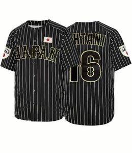 大谷翔平　野球ユニホームS 背番号 16 日本代表 ブラック