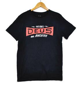 即決【DEUS EX MACHINA】デウス エクス マキナ プリントTシャツ 黒 XS 古着