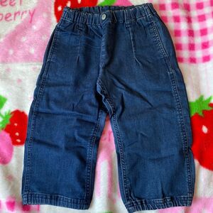 FOKIDS デニムパンツ　 ハーフパンツ　6.5分丈　140