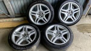 【良品】AMG 18インチ 8.5j+44 pcd112 5h+2021年製 MICHELIN PILOTSPORT4 245/45R18 4本セット