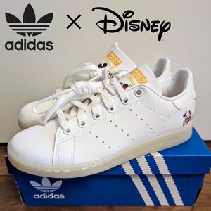 【新品タグ付】adidas × ディズニー コラボ スタンスミス スニーカー 23cm アディダス STAN SMITH ホワイト