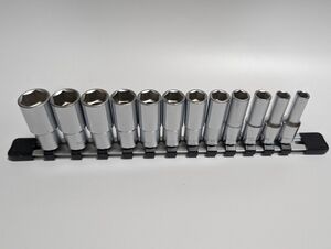 TONE ディープソケットセット （６角ホルダー付） 12個 トネ 6角 ホルダー付 9.5sq. 3/8 HSL312