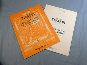 o) ヴィオラ、ピアノ ヴィヴァルディ CONCERTO FOR VIOLA D'AMORE パート譜あり[1]5245