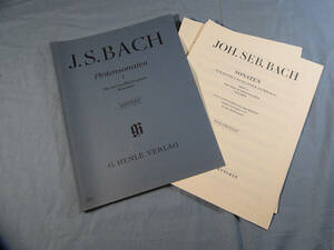 o) フルート、ピアノ ヘンレ原典 バッハ フルートソナタ集1 パート譜あり ※記名、書き込みあり[1]5594