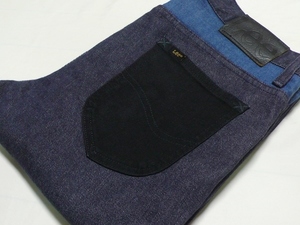  beautiful goods Lee Lee xTAKEO KIKUCHI special order TheShopTK skinny slim L navy blue x blue x black multi stretch Denim 