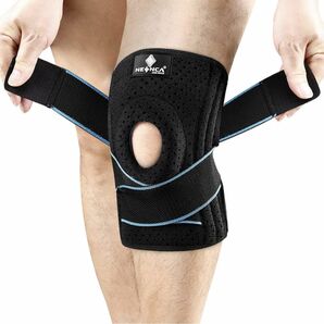 膝サポーター マジックテープ ひざ用サポーター 保護 吸湿性 通気性 スポーツ 薄手
