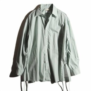 C1561f59　■YOKE ヨーク × Graphpaper グラフペーパー■　GM222-50064 Piping Shirt オーバーサイズ コットンシャツ ミント 2/M 春夏