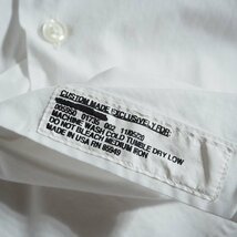 J6194f5　■INDIVIDUALIZED SHIRTS インディビジュアライズド■　USA製 カスタムオーダー コットン 半袖 シャツ ホワイト M / 白 春夏_画像5