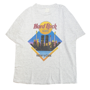 Hard Rock CAFE NEW YORK Tシャツ ハードロックカフェ ニューヨーク US 古着 半袖 グレー