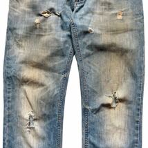 Rare 00s DOLCE&GABBANA distressed denim pants archive collection D&G balenciaga made in Italy ドルチェアンドガッバーナ 希少_画像3