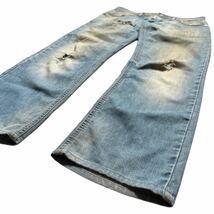 Rare 00s DOLCE&GABBANA distressed denim pants archive collection D&G balenciaga made in Italy ドルチェアンドガッバーナ 希少_画像2