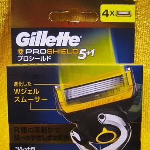 ◆【未開封】ジレット プロシールド Gillette PROSHIELD 5+1 替刃4コ入 ◆ 送料120円～の画像1