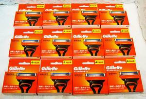 *[ unopened ]ji let Fusion razor 4ko go in ×12 pack = razor total number 48ko large amount together! ultrathin 5 sheets blade Gillette FUSION 5+1 * postage 520 jpy 