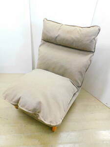 m679 [MUJI/ Muji Ryohin ] высокий задний раскладной диван 1 -местный 1 местный . диван одиночный диван ①