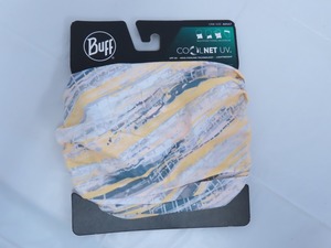 520☆YS☆Buff バフ 冷感スカーフ フェイスカバー マスク イエロー×グレー系☆0415-999