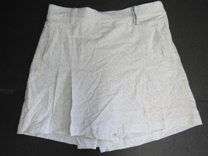 520☆YS☆フィドラ FIDRA ゴルフ スカート風パンツ キュロット レディースLサイズ ホワイト☆0521-612