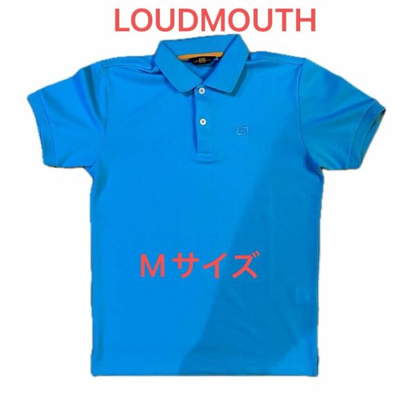 【美品】ラウドマウス　LOUDMOUTH ポロシャツ 半袖ポロシャツ 半袖 ゴルフウェア トップス　水色　オシャレ