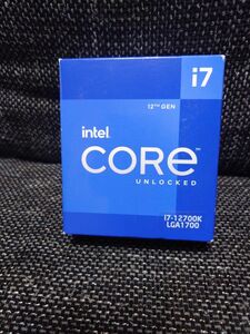 新品未開封　intel core i7 12700K