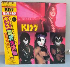 中古 12LP レコード 邦盤 / 28S-23 / KISS キッス - MUSIC FROM THE ELDER 魔界大決戦 / 帯付き(ダブルジャケット)　美盤 折り畳みジャケ