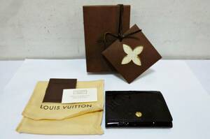 ルイ ヴィトン ヴェルニ モノグラム カードケース 名刺入れ 箱付き メッセージカード付 LOUIS VUITTON