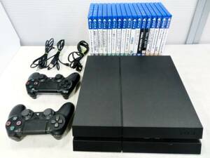 ソニー　PS4本体CUH-1200B(コントローラー2個+ソフト17本付）動作良好　プレイステーション4　SONY