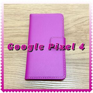 Google Pixel 4 手帳型ケース　ピンク　カバー