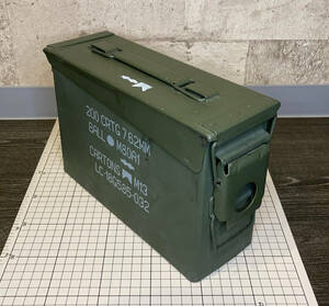 AMMO CAN アモ缶 30 CAL-GRADE1 頑丈な密封箱 バッテリー保管に使っていました