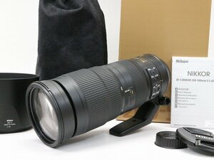 ●○【良品・元箱付】Nikon AF-S NIKKOR 200-500mm F5.6E ED VR カメラレンズ 超望遠 ズーム Fマウント ニコン ポーチ付○●025319001m○●