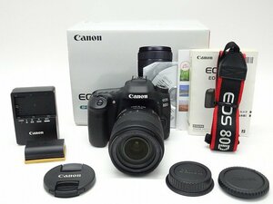 *0[ прекрасный товар * общий shutter число 1800 раз и меньше ]Canon EOS 80D EF-S18-135 IS USM линзы комплект цифровой однообъективный зеркальный камера Canon *025886001m0*