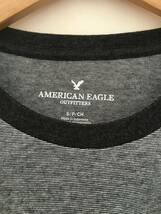 セール! お得! 2枚セット 正規品 本物 新品 アメリカンイーグル Tシャツ AMERICAN EAGLE ワイルド クール! ブラックストライプ XS ( S_画像1