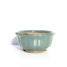 【 盆栽用品・鉢 】 小石原焼 『 輪花鉢 ( 5鉢セット ) 』/ 山野草鉢 盆栽鉢 植木鉢 / 小品盆栽 盆栽 山野草 多肉植物 サボテン にも_画像6