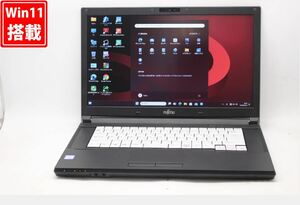  хорошая вещь 15.6 type Fujitsu LIFEBOOK A577S Windows11 7 поколение i5-7200U 8GB 512GB-SSD камера беспроводной Office есть б/у персональный компьютер налог нет труба :1053v