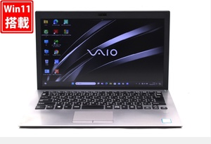 中古 フルHD 13.3型 SONY VAIO VJPG11C11N Windows11 八世代 i5-8250U 8GB 256GB-SSD カメラ 無線 Office付 中古パソコン 税無 管:1014w