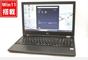 180時間 中古 15.6型 NEC VersaPro VKL21X-9 Windows11 10世代 i3-10110U 8GB 128GB-SSD Office付 中古パソコン 税無 管:1355m