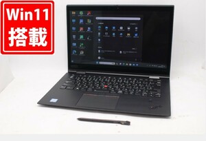  良品 フルHD タッチ 14型 Lenovo ThinkPad X1 Yoga Windows11 八世代 i5-8250u 8GB NVMe 256GB-SSD カメラ 無線 管:1311m