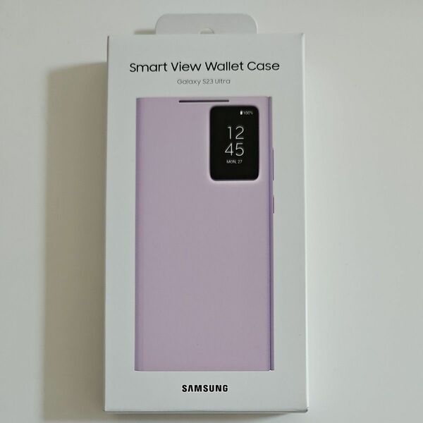 Galaxy S23 Ultra Smart View Wallet Case｜ラベンダー｜純正 EF-ZS918CVEGJP