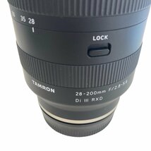 Tamron　タムロン　ソニー一眼レフカメラ用レンズ　A071SF　Di Ⅲ RXD　28-200mm F/2.8-5.6　レンズプロテクタ付き　箱説あり_画像4