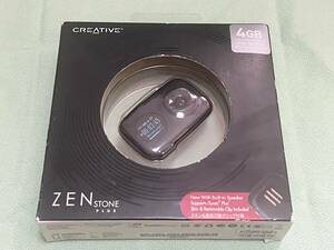 [ anonymity free shipping ] new goods prompt decision CREATIVEklieitibZEN STONE PLUS 4GB ZN-STPK4G-BK* black 