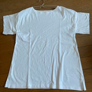 白　綿100%Tシャツ
