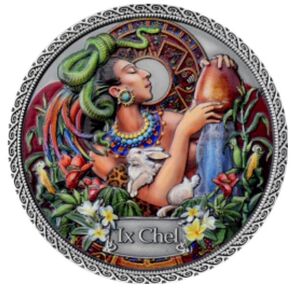 2021年ガーナ Ix Chel イクス・チェル 健康の女神 大型銀貨 50g