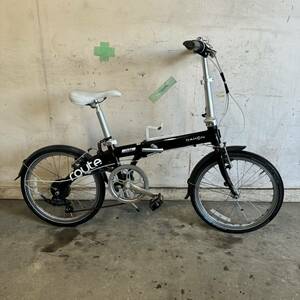 (S)□岐阜発　△DAHON routa/ダホン/折りたたみ自転車/20インチ/7段変速/走行確認/防犯有り/現状品　R6.5/11□