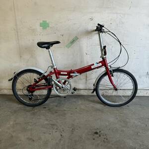 (R)* Gifu departure ^ DAHON /da ho n/ metro D6 ^ 20 -inch / foldable bicycle / 6 step shifting gears / crime prevention equipped / with defect / present condition goods R6.5/17*