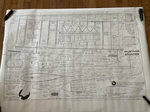 原寸設計図Uコン、ムスタング